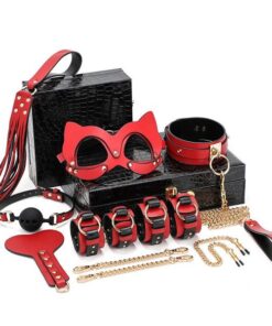Bộ Dụng Cụ Bạo Dâm BDSM Da Cao Cấp