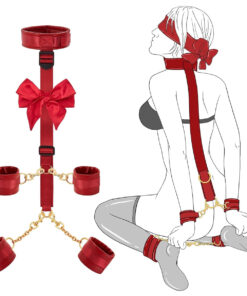 Bộ Còng Khóa Tay Chân Cao Cấp SM RED Bạo Dâm